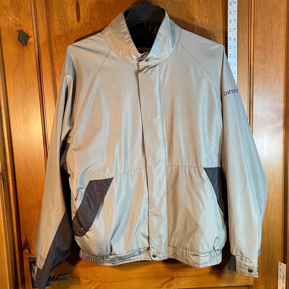 Vintage Men’s DRYJOYS by FOOTJOY Golf Jacket. Gray & Black. Size XL. Nice.